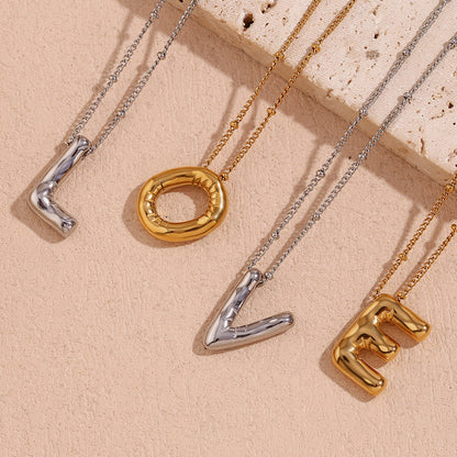 Gold Initial Necklace | 18k Gold-Plated Pendant with Hypoallergenic Design 6