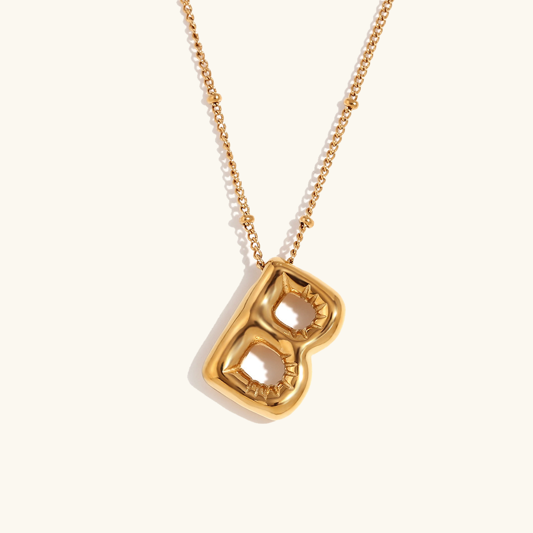 Gold Initial Necklace | 18k Gold-Plated Pendant with Hypoallergenic Design 8