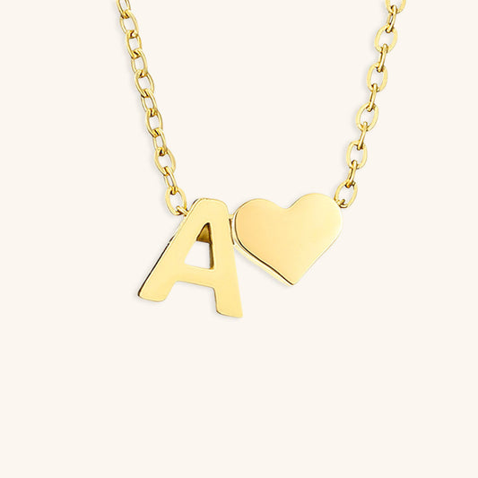 Gold Initial Necklace | Personalized Gold-Plated Stainless Steel for Unique Style 0