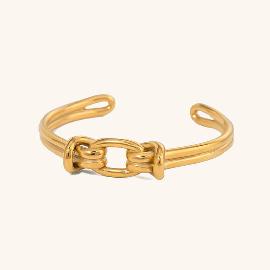 Gold Knot Bangle | Waterproof Hypoallergenic Stainless Steel Design 0