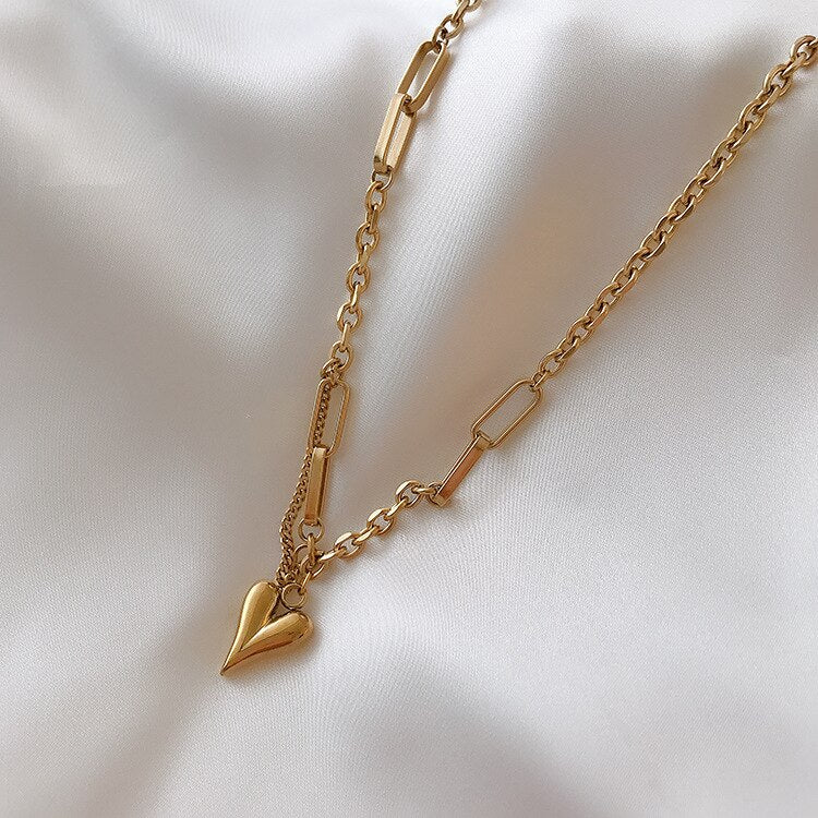Gold Necklace | 18K Plated Brass with Adjustable 18-Inch Chain 0
