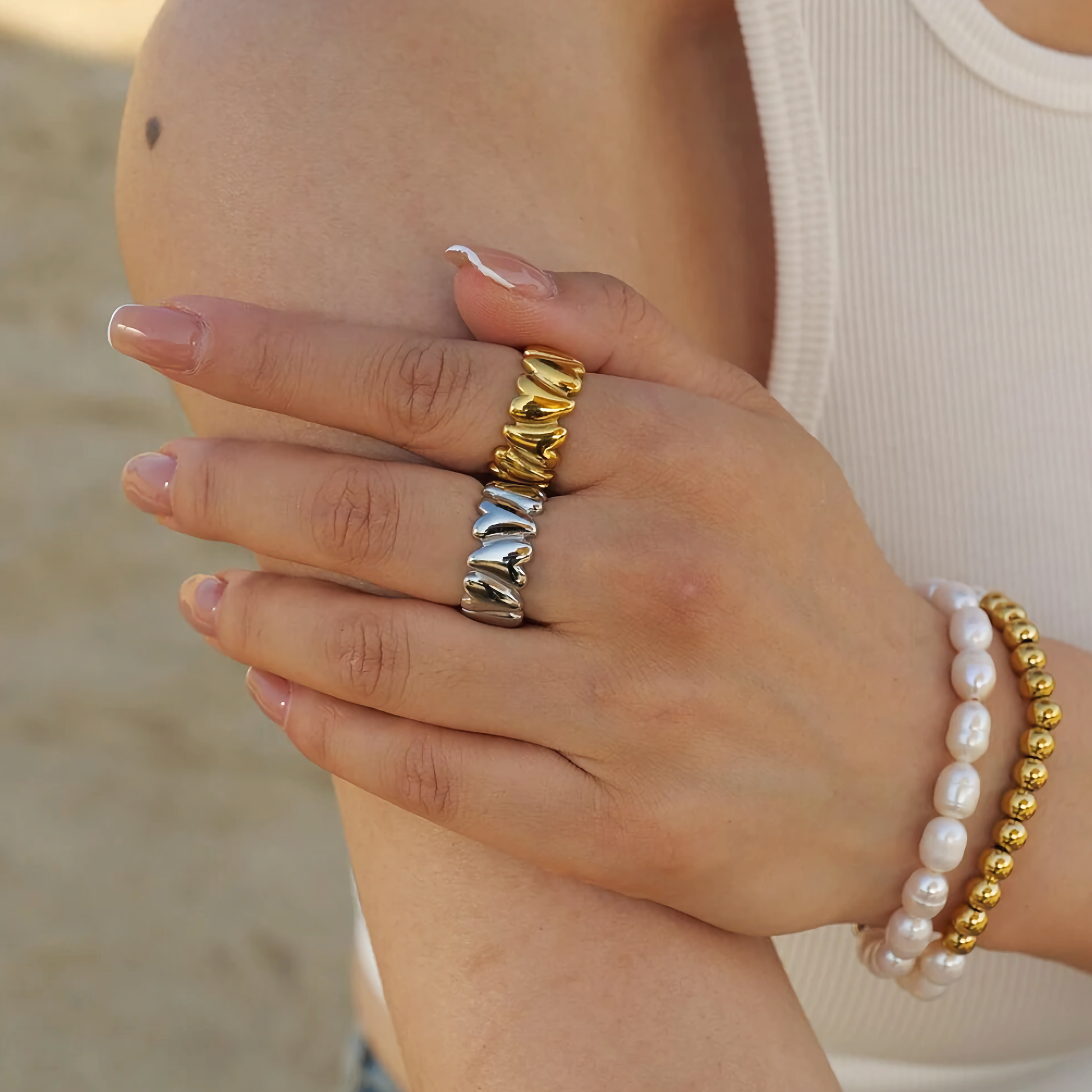Gold Ring | Ethically Sourced Stainless Steel-Plated 18k Gold 1