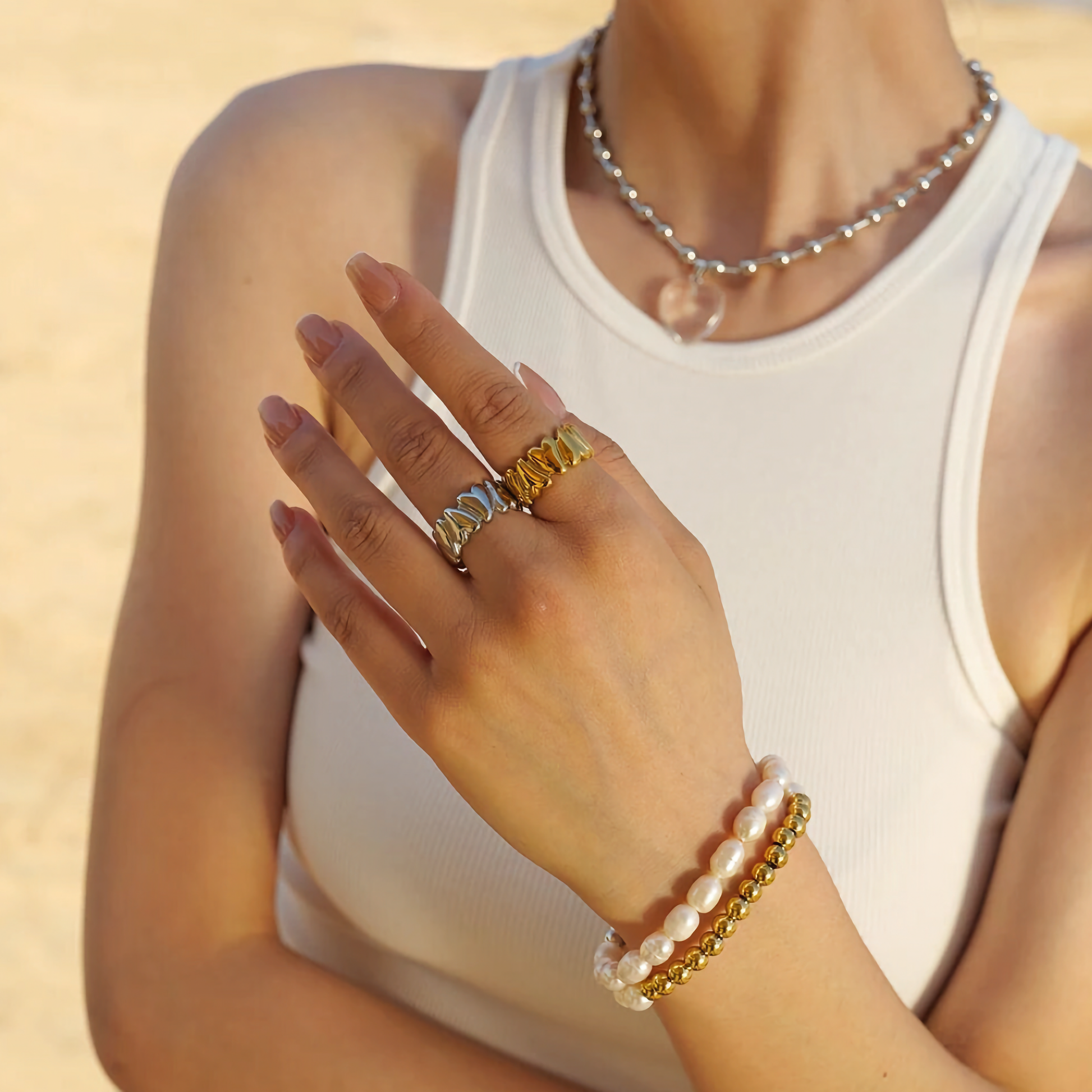 Gold Ring | Ethically Sourced Stainless Steel-Plated 18k Gold 3