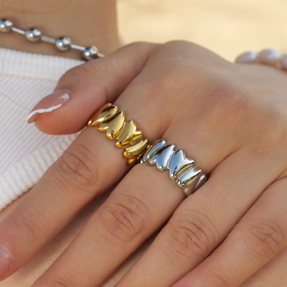Gold Ring | Ethically Sourced Stainless Steel-Plated 18k Gold 4
