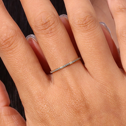Gold Ring | Ethically Sourced Stainless Steel with Diamond Simulants 5