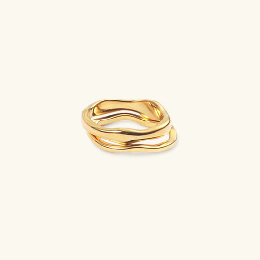 Gold Stacker Ring | Ethically Sourced Stainless Steel-Plated 14k Gold 0