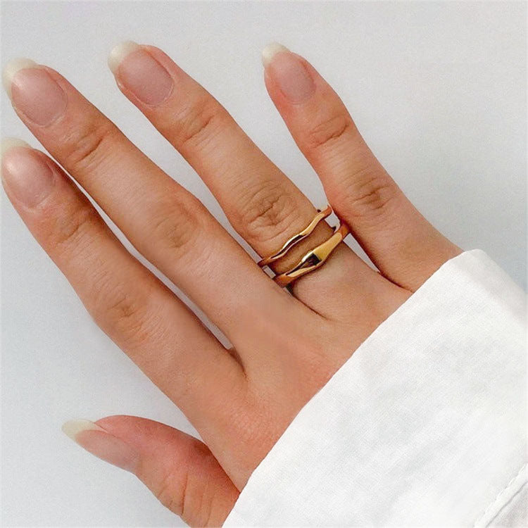 Gold Stacker Ring | Ethically Sourced Stainless Steel-Plated 14k Gold 1