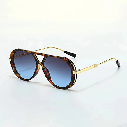 Gradient Aviator Sunglasses | Oversized Retro Design with UV400 Protection 3