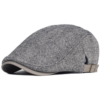 Herringbone Wool Cap