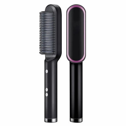 Hair Dryer Brush | 2-in-1 Straighten and Curl with Tourmaline Ceramic 0