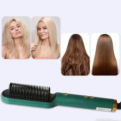 Hair Dryer Brush | 2-in-1 Straighten and Curl with Tourmaline Ceramic 2
