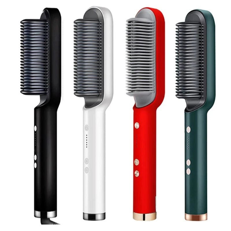 Hair Dryer Brush | 2-in-1 Straighten and Curl with Tourmaline Ceramic 4