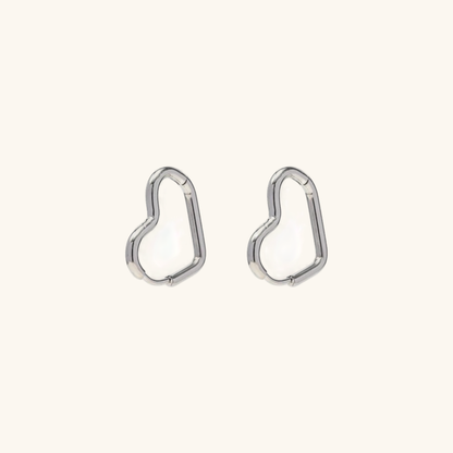Heart-Shaped Hoop Earrings | Waterproof 18k Gold with Hypoallergenic Design 3