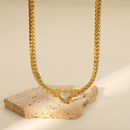 Heart Choker Necklace | Minimalist 14k Gold Design with Hypoallergenic Features 4