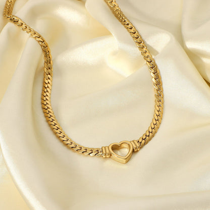 Heart Choker Necklace | Minimalist 14k Gold Design with Hypoallergenic Features 7