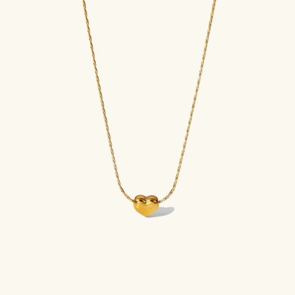 Heart Pendant Necklace | Hypoallergenic 18k Gold-Plated Stainless Steel 0
