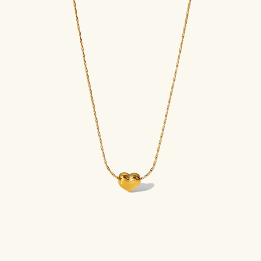 Heart Pendant Necklace | Hypoallergenic 18k Gold-Plated Stainless Steel 0