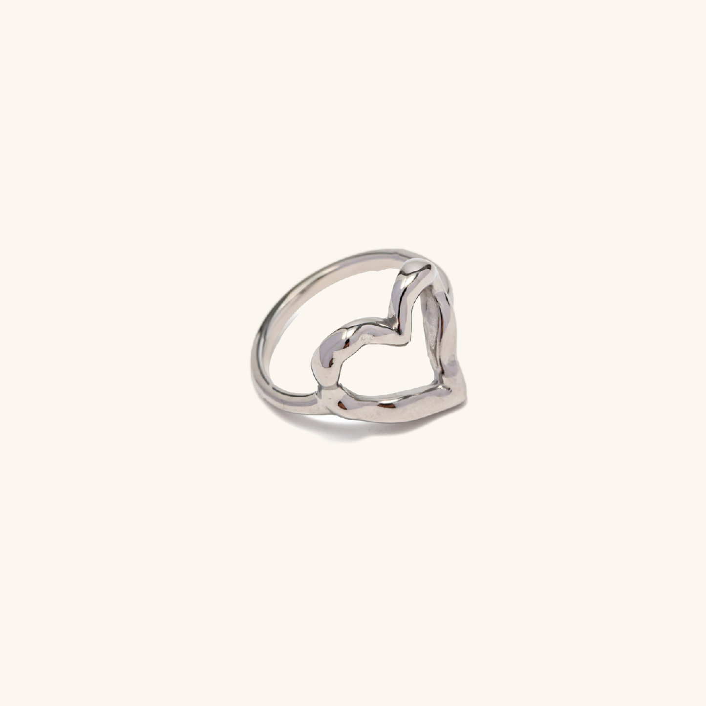 Heart Ring | Lightweight Stainless Steel-Plated 18k Gold Design 2