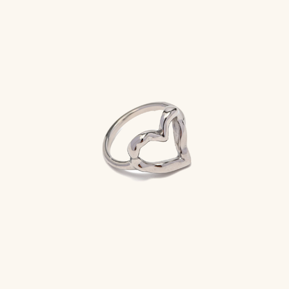 Heart Ring | Lightweight Stainless Steel-Plated 18k Gold Design 2