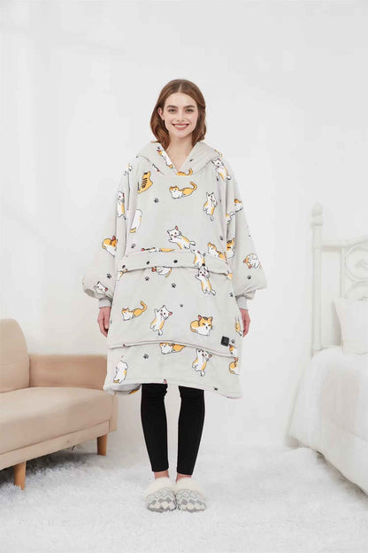 Heated Blanket Hoodie | Ultra-Soft, Oversized Design for Cozy Warmth 3