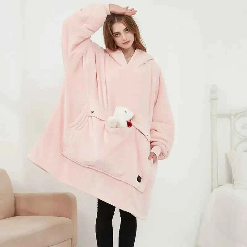 Heated Blanket Hoodie | Ultra-Soft, Oversized Design for Cozy Warmth 4