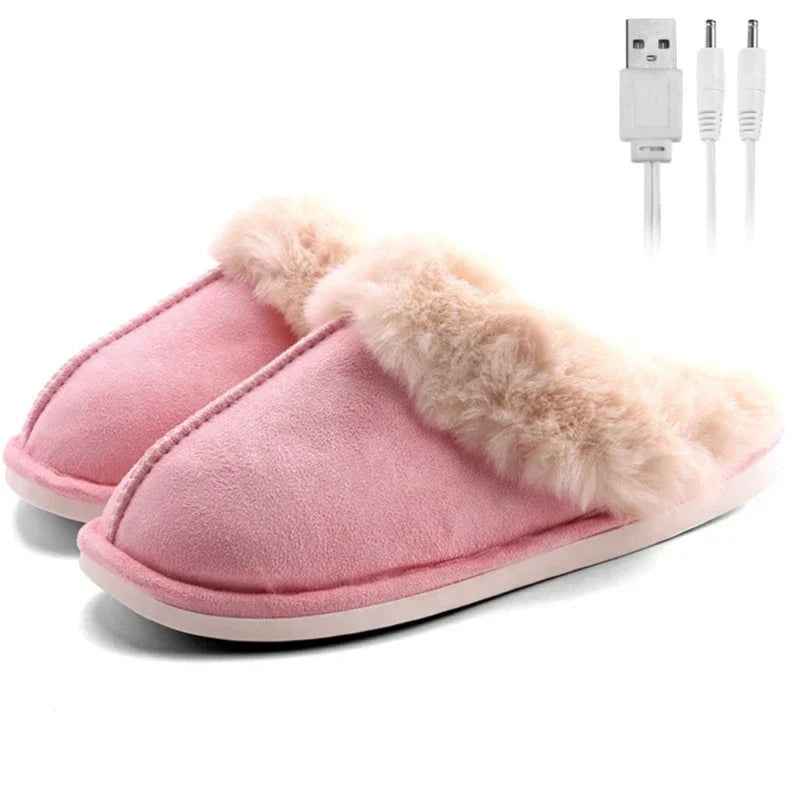 Heated Slippers | Ultra-Soft Plush for Cozy Indoor Comfort 0