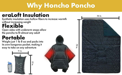 Heated Wearable Blanket | USB Powered 3-in-1 Poncho for Ultimate Comfort 3