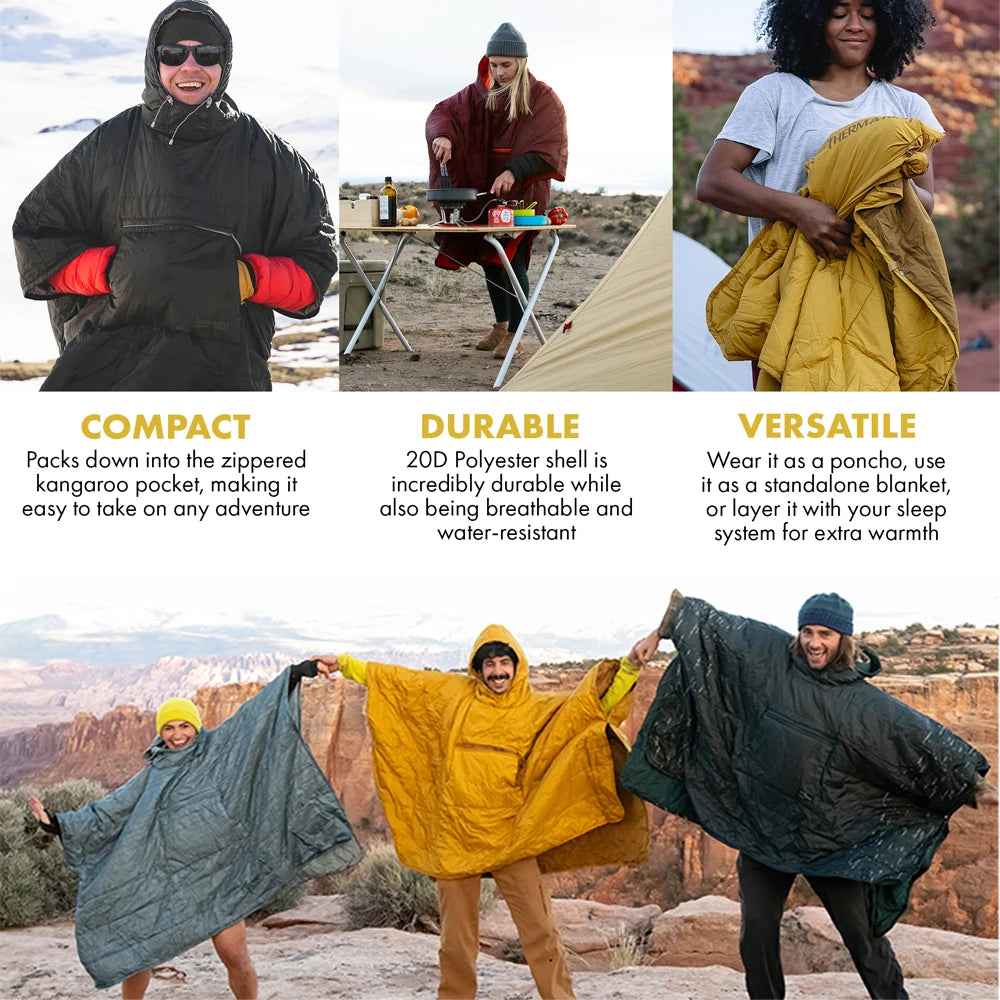Heated Wearable Blanket | USB Powered 3-in-1 Poncho for Ultimate Comfort 4