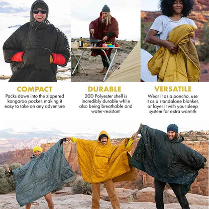 Heated Wearable Blanket | USB Powered 3-in-1 Poncho for Ultimate Comfort 4