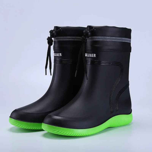 Heavy-Duty Waterproof Rubber Rain Boots | Durable and Non-Slip Design 0