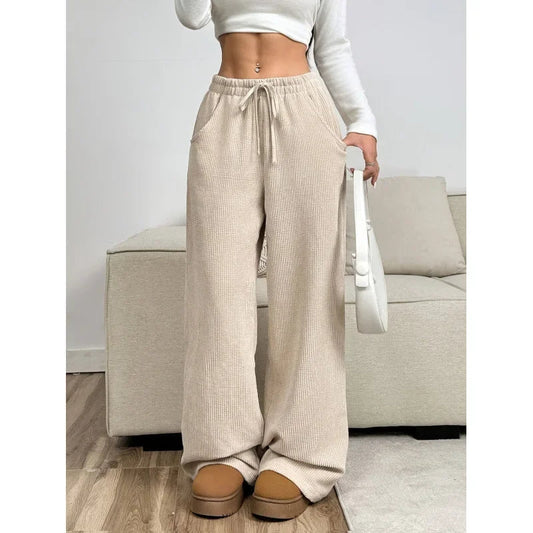 High-Waisted Corduroy Trousers | Chic Relaxed Fit for Versatile Style 0