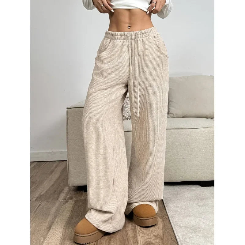 High-Waisted Corduroy Trousers | Chic Relaxed Fit for Versatile Style 1