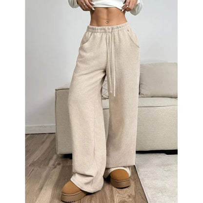 High-Waisted Corduroy Trousers | Chic Relaxed Fit for Versatile Style 1