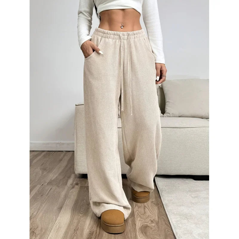 High-Waisted Corduroy Trousers | Chic Relaxed Fit for Versatile Style 2