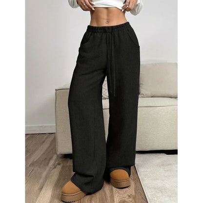 High-Waisted Corduroy Trousers | Chic Relaxed Fit for Versatile Style 3