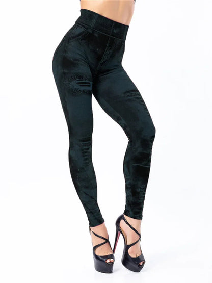 High-Waisted Jeggings | Comfortable Slim Fit Denim Leggings for Women 2