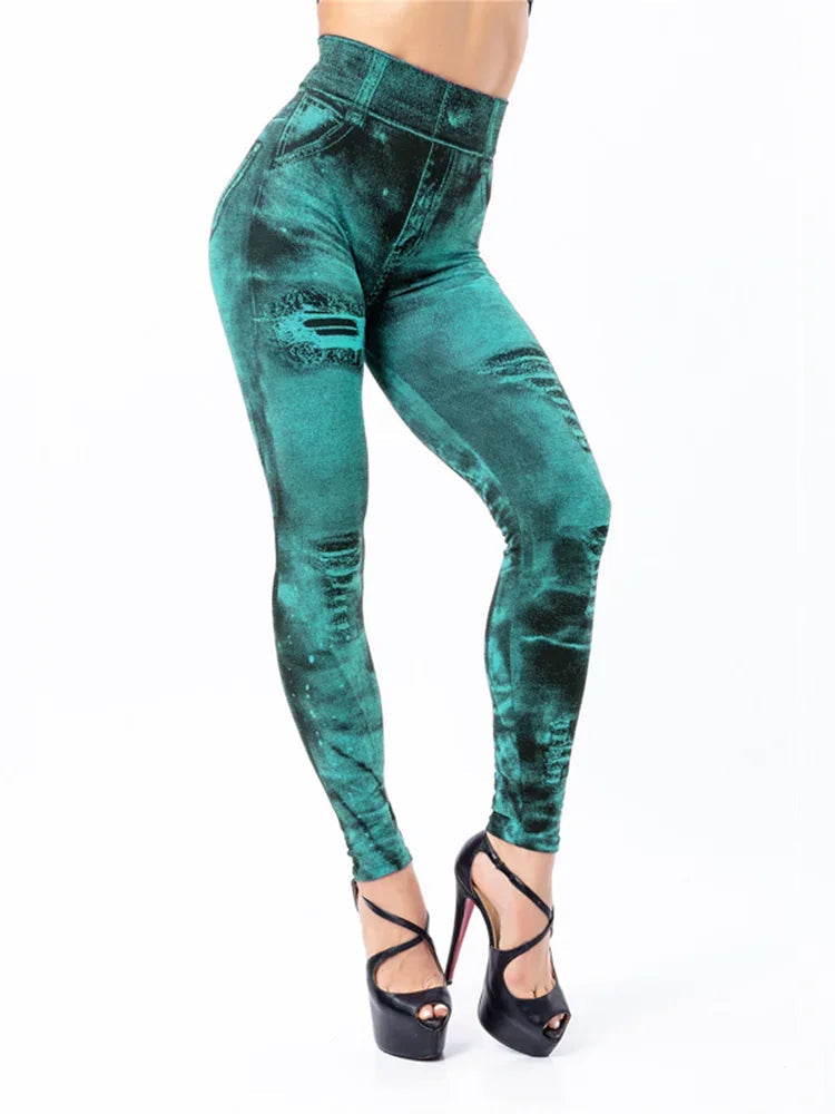 High-Waisted Jeggings | Comfortable Slim Fit Denim Leggings for Women 6