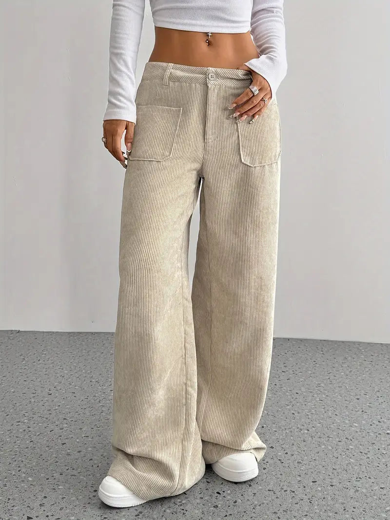 High-Waisted Wide Leg Trousers | Chic and Comfortable Design 1