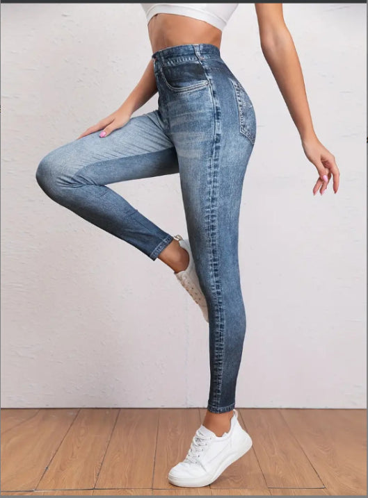 High Waist Women's Jeggings | Vintage-Inspired Comfort and Style 1