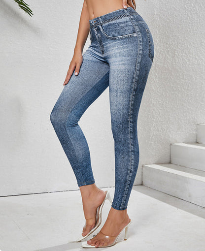High Waist Women's Jeggings | Vintage-Inspired Comfort and Style 2
