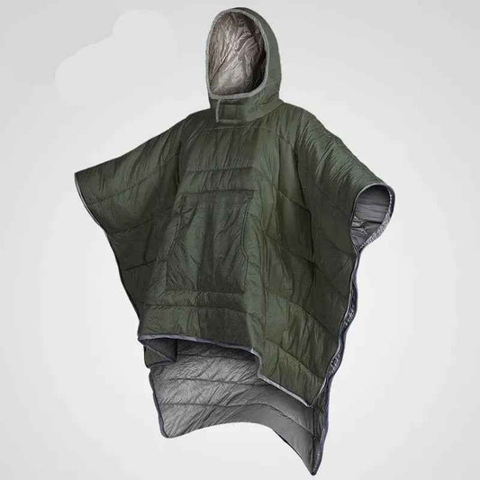 Hooded Poncho Blanket | 3-in-1 Outdoor Camping Essential with Waterproof Nylon 0