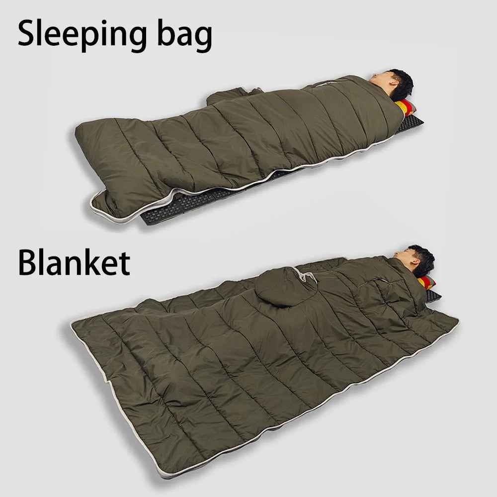 Hooded Poncho Blanket | 3-in-1 Outdoor Camping Essential with Waterproof Nylon 2