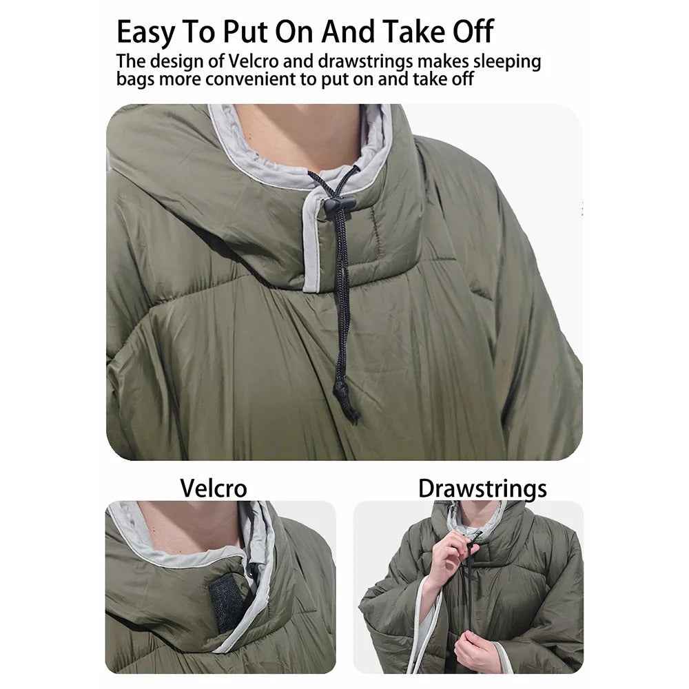 Hooded Poncho Blanket | 3-in-1 Outdoor Camping Essential with Waterproof Nylon 3