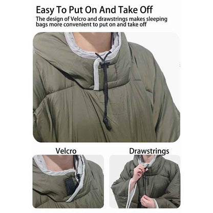 Hooded Poncho Blanket | 3-in-1 Outdoor Camping Essential with Waterproof Nylon 3