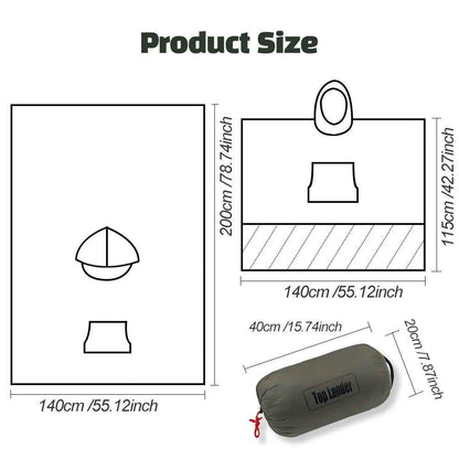 Hooded Poncho Blanket | 3-in-1 Outdoor Camping Essential with Waterproof Nylon 5