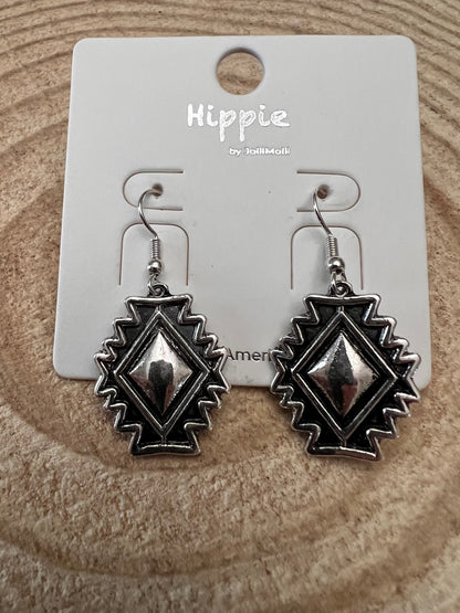 Southwestern Concho Dangle Earrings
