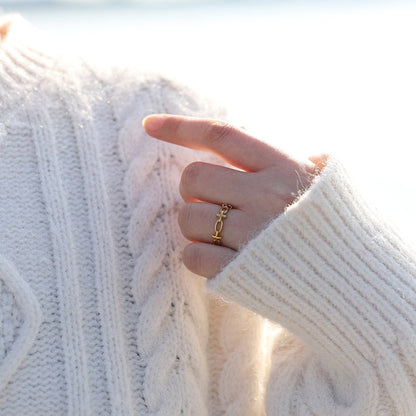 Infinity Ring | 18K Stainless Steel, Tarnish Resistant, Hypoallergenic 3