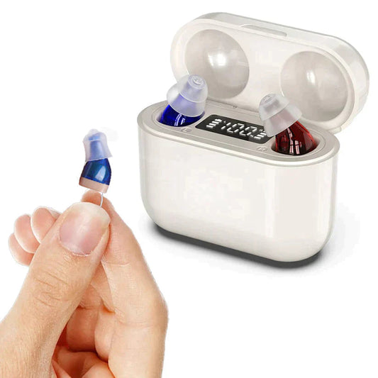 Invisible Hearing Aids | Rechargeable with Noise Reduction for Light to Moderate Hearing Loss 0