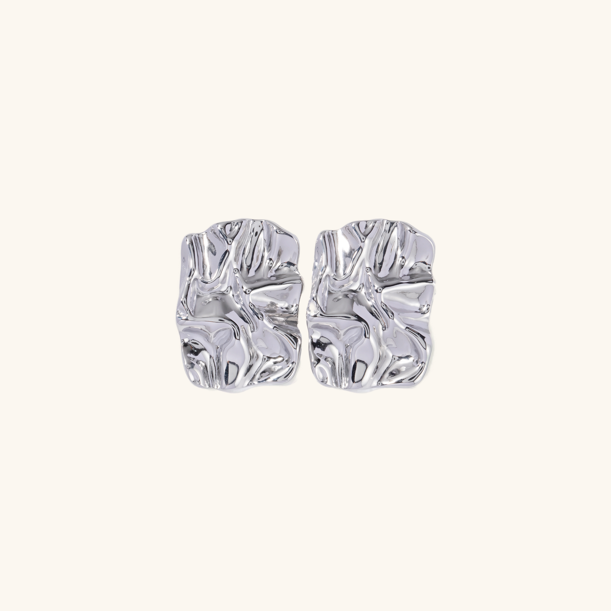Irregular Shape Gold Earrings | Ethically Sourced 18k Gold-Plated Design 2