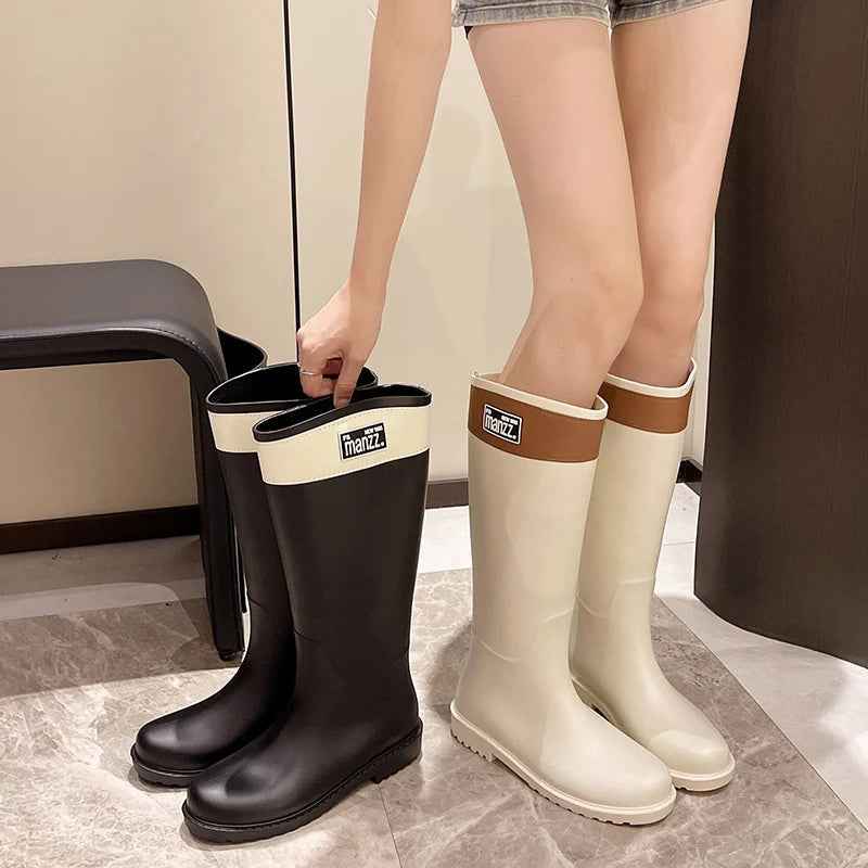 Knee-High Rain Boots | Lightweight Waterproof Rubber Design with Anti-Slip Sole 3